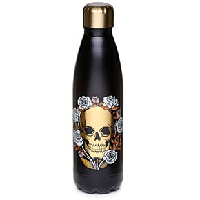 Reusable Insulated Drinks Bottle 500ml - Skulls & Roses Reusable Insulated Drinks Bottle 500ml - Skulls & Roses