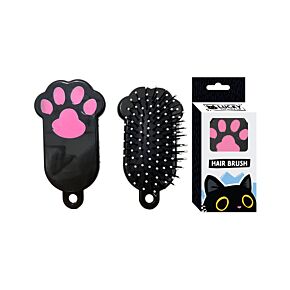 Shaped Hair Brush - Lucky the Black Cat Paw Shaped Hair Brush - Lucky the Black Cat Paw