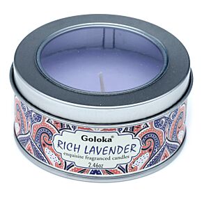 Goloka Wax Candle Tin - Lavender Goloka Wax Candle Tin - Lavender
