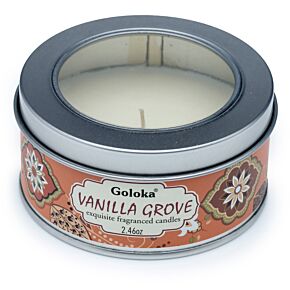 Goloka Wax Candle Tin - Vanilla Grove Goloka Wax Candle Tin - Vanilla Grove