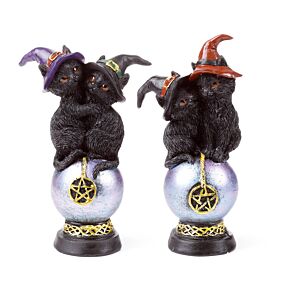 Witches Cat - Iridescent Pentagram Orb