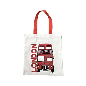 Tote Shopping Bag - London Souvenir Red Bus Tote Shopping Bag - London Souvenir Red Bus