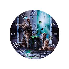 Wall Clock - Lisa Parker Hubble Bubble Cat and Kitten
