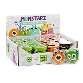 Compressed Travel Towel - Monster Monstarz Compressed Travel Towel - Monster Monstarz