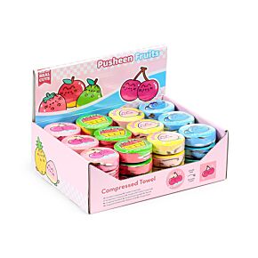 Compressed Travel Towel - Pusheen the Cat Fruits Compressed Travel Towel - Pusheen the Cat Fruits