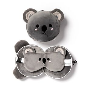Relaxeazzz Travel Pillow & Eye Mask - Adoramals Koala