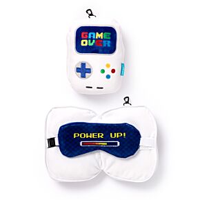 Relaxeazzz Travel Pillow & Eye Mask - Game Over Relaxeazzz Travel Pillow & Eye Mask - Game Over