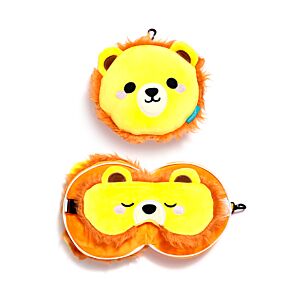 Relaxeazzz Travel Pillow & Eye Mask - Lion Relaxeazzz Travel Pillow & Eye Mask - Lion