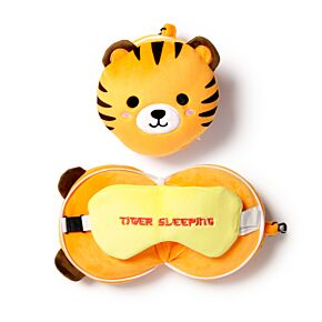 Relaxeazzz Travel Pillow & Eye Mask - Tiger Relaxeazzz Travel Pillow & Eye Mask - Tiger