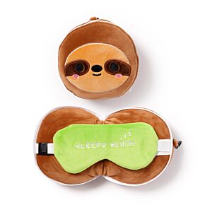 Relaxeazzz Travel Pillow & Eye Mask - Sloth Relaxeazzz Travel Pillow & Eye Mask - Sloth