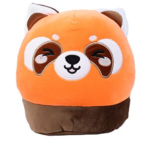 Squidglys Plush Toy - Ru the Red Panda Adoramals Wild