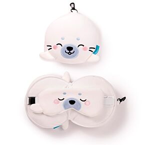 Relaxeazzz Travel Pillow & Eye Mask - Kai the Seal