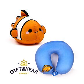 2-in-1 Swapseazzz Travel Pillow and Plush Toy - Finley the Clownfish Adoramals Ocean