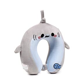 Relaxeazzz Plush Memory Foam Travel Pillow - Adoramals Archie the Shark