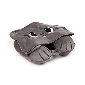 Hoodeazzz Travel Pillow & Hood - Beans & Co Pepper the Cat