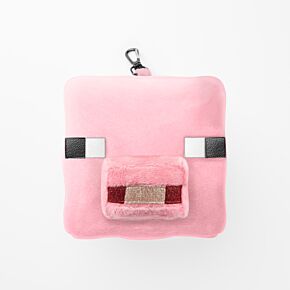 Relaxeazzz Shaped Travel Pillow & Eye Mask - Minecraft Pig