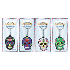 PVC Keyring - Day of the Dead Skull PVC Keyring - Day of the Dead Skull