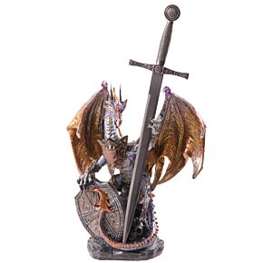 Fire Shield Dark Legends Dragon Figurine Fire Shield Dark Legends Dragon Figurine