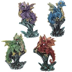 Rock Crystal Enchanted Nightmare Dragon Figurine Rock Crystal Enchanted Nightmare Dragon Figurine