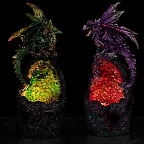 Crystal Cavern LED Dark Legends Dragon Figurine Crystal Cavern LED Dark Legends Dragon Figurine