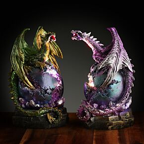 Geode LED Dark Legends Dragon Figurine Geode LED Dark Legends Dragon Figurine
