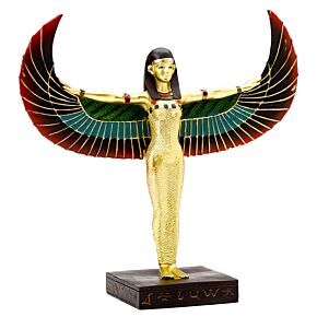Decorative Gold Egyptian Winged Standing Isis Figurine Decorative Gold Egyptian Winged Standing Isis Figurine