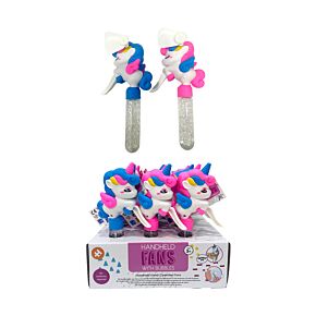 Hand Operated Bubble Hand Fan - Unicorn Magic Hand Operated Bubble Hand Fan - Unicorn Magic