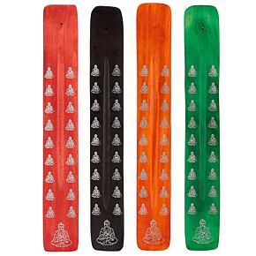 Decorative Buddha Wooden Incense Burner Ash Catcher 