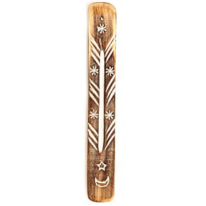 Decorative Moon and Stars Wooden Incense Burner Ash Catcher Decorative Moon and Stars Wooden Incense Burner Ash Catcher