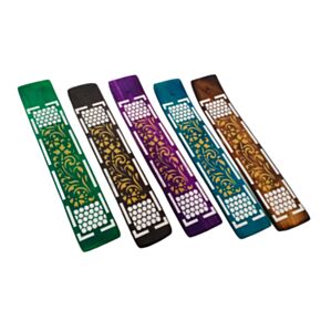 Mango Wood Ashcatcher Incense Stick Burner - Honeycomb Pattern