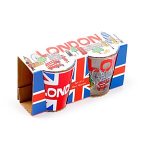 Shot Glass Set of 2 (50ml) - London Souvenir
