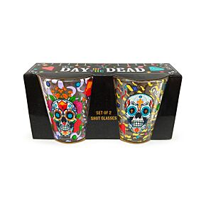 Shot Glass Set of 2 (50ml) - Day of the Dead Shot Glass Set of 2 (50ml) - Day of the Dead