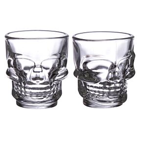 Shot Glass Set of 2 - Skulls (60ml)