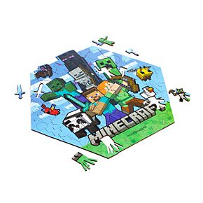 130pc Wooden Jigsaw Puzzle - Minecraft