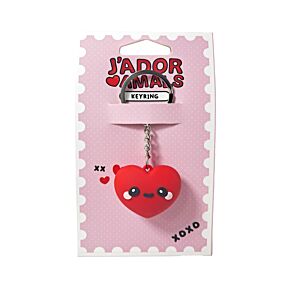 3D PVC Keyring - J'Adoramals Heart