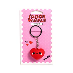 3D PVC Keyring - J'Adoramals Heart