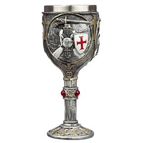 Decorative Goblet - Crusader Knight on Horse Back