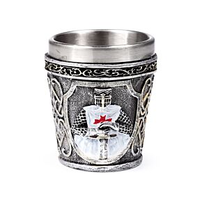 Decorative Shot Glass - Medieval White Knight