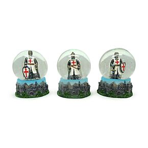 Snow Globe - Crusader Knight & Castle Snow Globe - Crusader Knight & Castle
