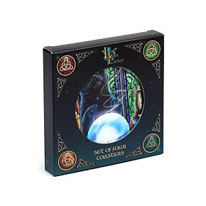 Set of 4 Cork Novelty Coasters - Lisa Parker Magic Cats (New 2025) Set of 4 Cork Novelty Coasters - Lisa Parker Magic Cats (New 2025)