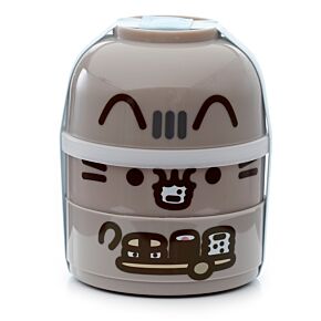 Bento Round Stacked Lunch Box - Pusheen the Cat Bento Round Stacked Lunch Box - Pusheen the Cat