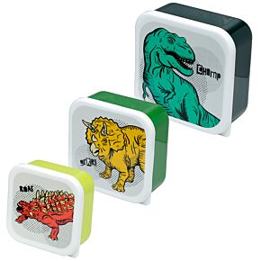 Lunch Boxes Set of 3 (M/L/XL) - Dinosauria Lunch Boxes Set of 3 (M/L/XL) - Dinosauria