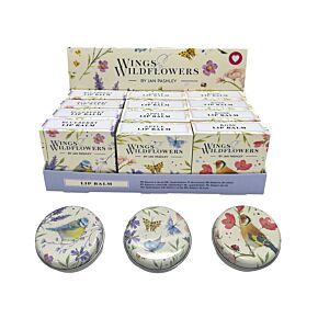 Lip Balm in a Tin - Jan Pashley Wings & Wildflowers Lip Balm in a Tin - Jan Pashley Wings & Wildflowers