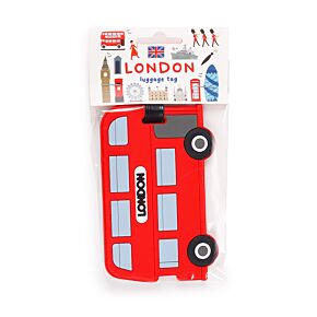 PVC Luggage Tag - London Souvenir London Bus
