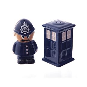 Ceramic Salt & Pepper Set - Police Box & Policeman