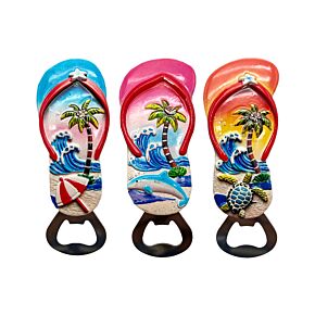 Magnetic Bottle Opener - Flip Flop Shaped Magnetic Bottle Opener - Flip Flop Shaped