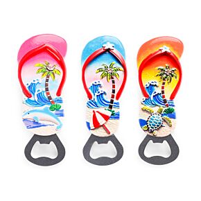 Magnetic Bottle Opener - Flip Flop Shaped Magnetic Bottle Opener - Flip Flop Shaped