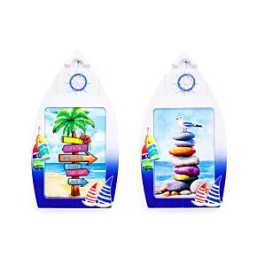 Souvenir Magnet - Boat Shaped Beach Life Souvenir Magnet - Boat Shaped Beach Life