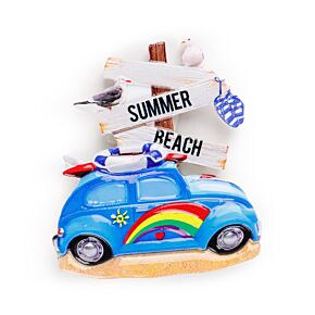 Souvenir Magnet - Beach Car Shaped with Signs Souvenir Magnet - Beach Car Shaped with Signs