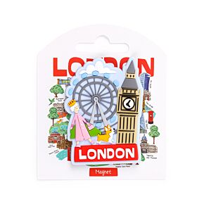 PVC Magnet - Queen, Corgi & Big Ben London Souvenir PVC Magnet - Queen, Corgi & Big Ben London Souvenir